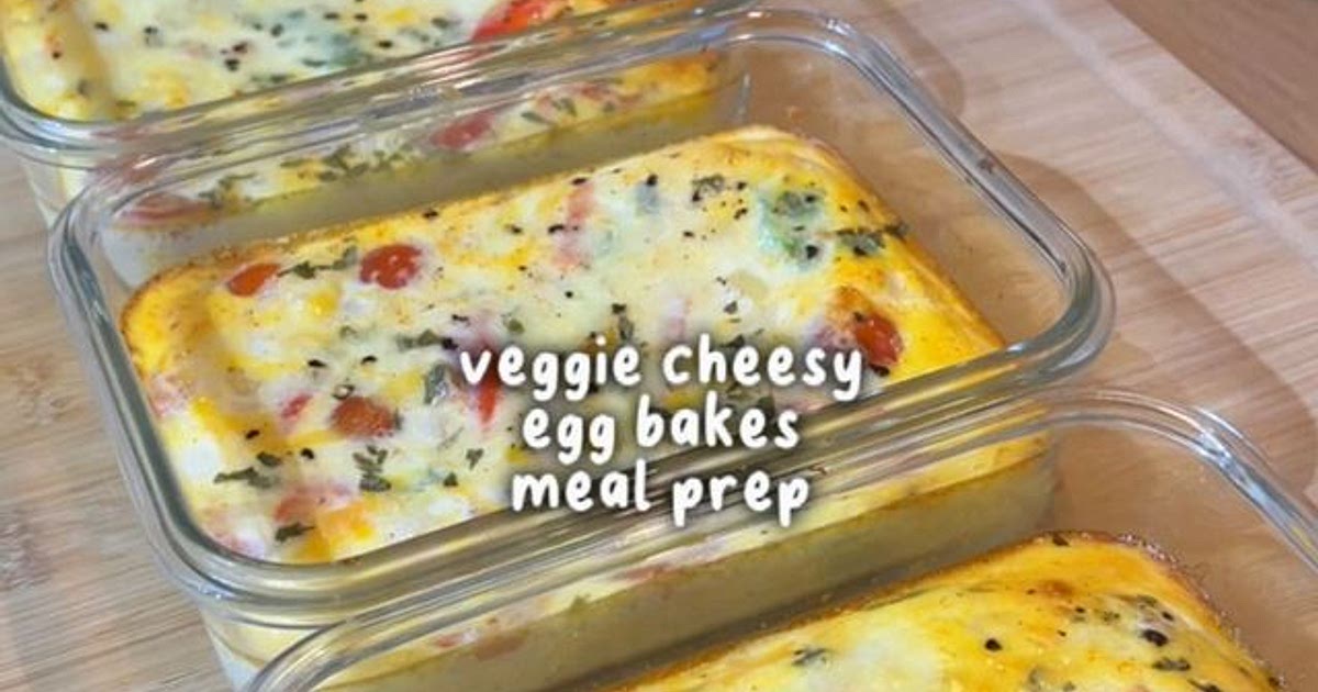Veggie Cheesy Egg Bake Meal Prep 🥚👩🏻‍🍳 Recipe | Samsung Food App