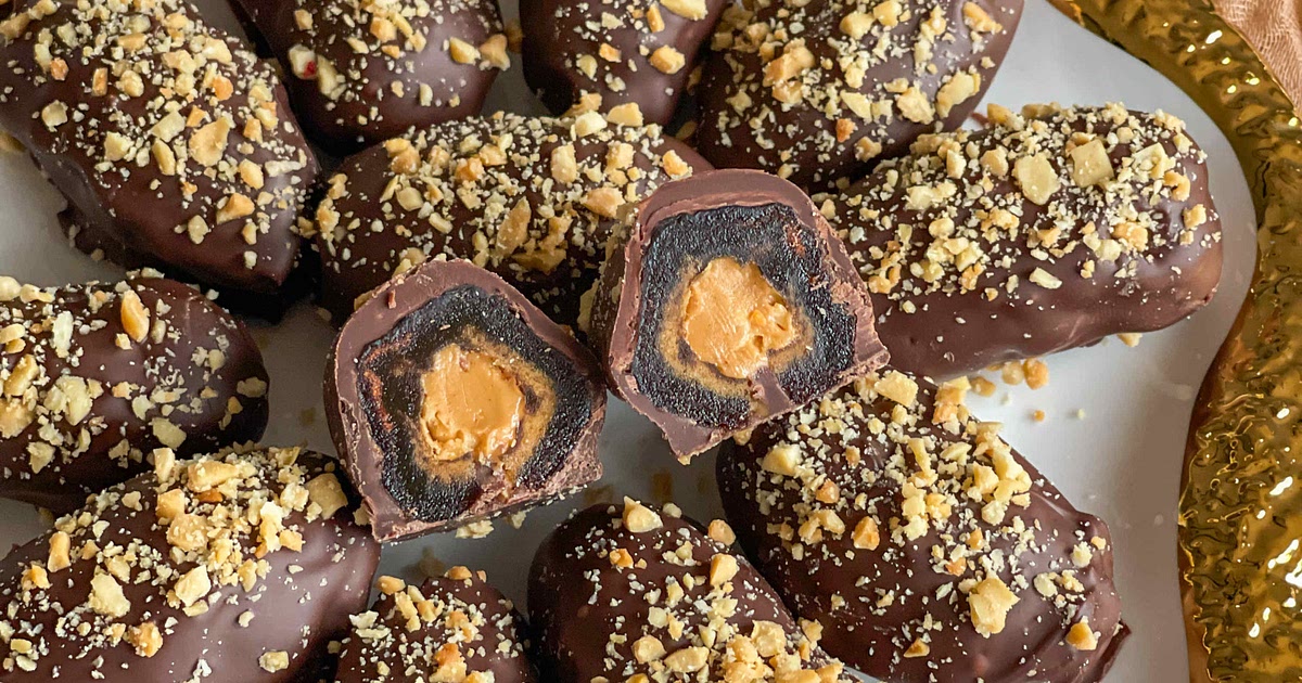 Peanut Butter Chocolate Covered Dates Recipe | Samsung Food App