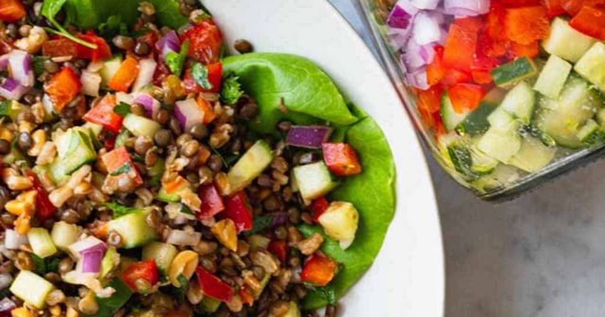 High Protein Crunchy Lentil Salad Recipe | Samsung Food App