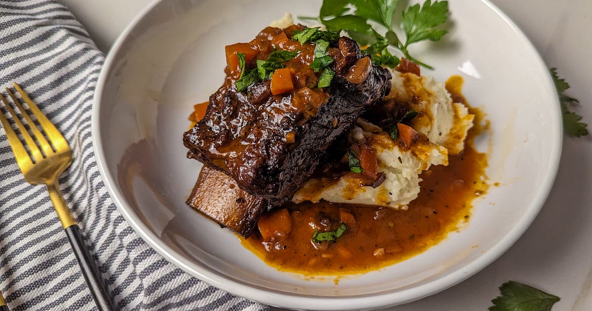 Recipes Using Short Ribs Red Wine Braised Short Ribs Recipe | Samsung Food App