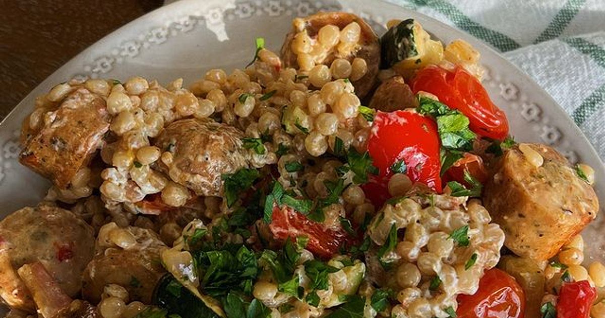 WARM ROASTED VEGETABLE COUS COUS SALAD Recipe | Samsung Food App