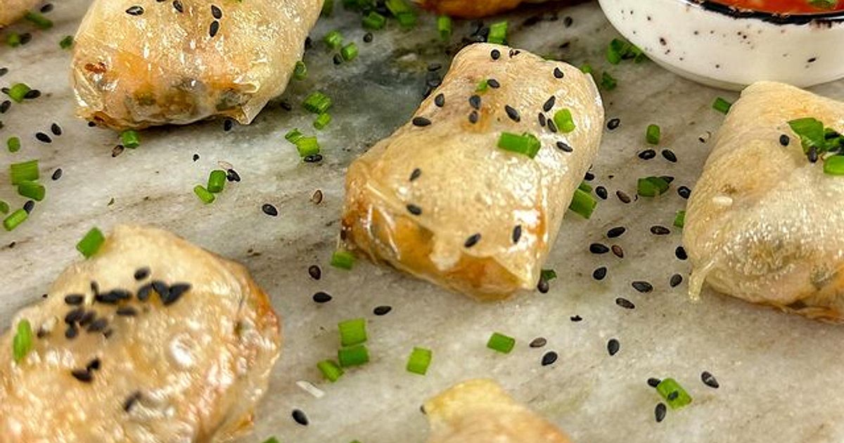 Salmon Rice Paper Parcels Recipe | Samsung Food App