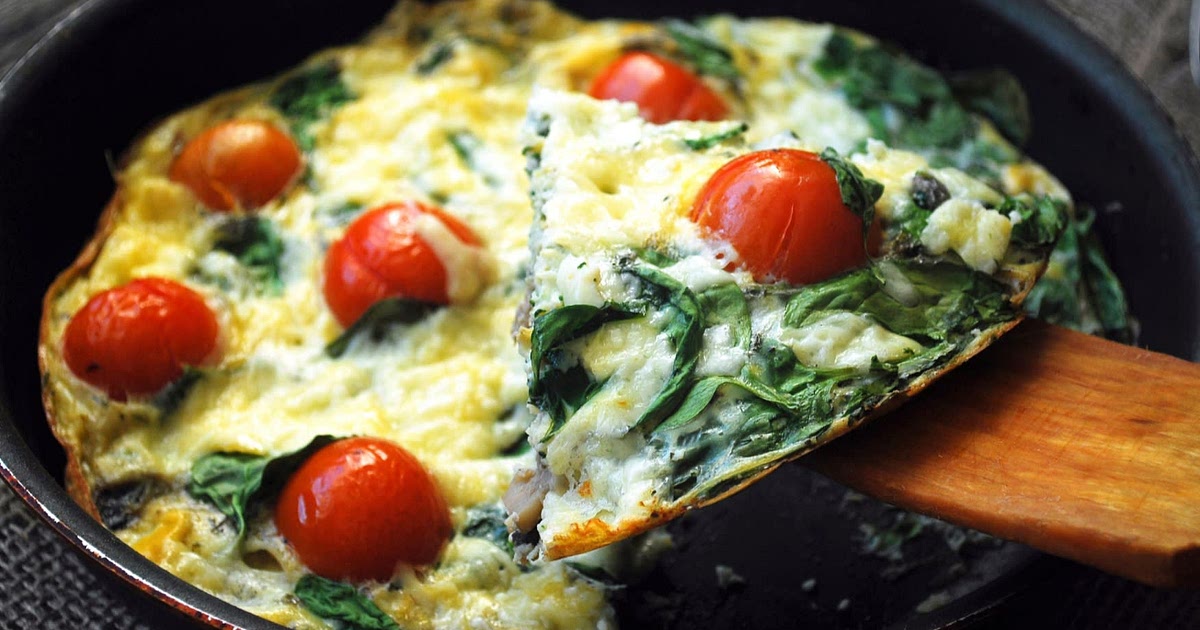 Breakfast Omelette With Spinach, Tomatoes, And Leeks Recipe | Samsung Food App