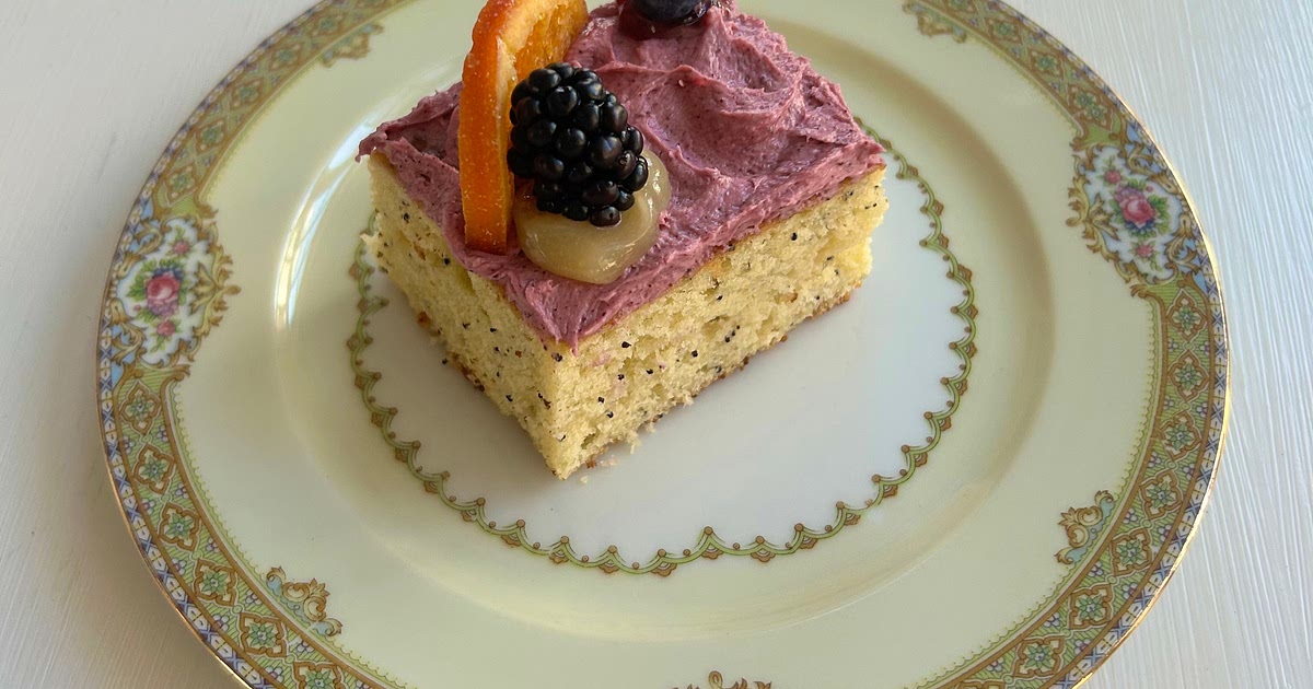 Lemon Poppy Berry Sheet Cake Recipe | Samsung Food App