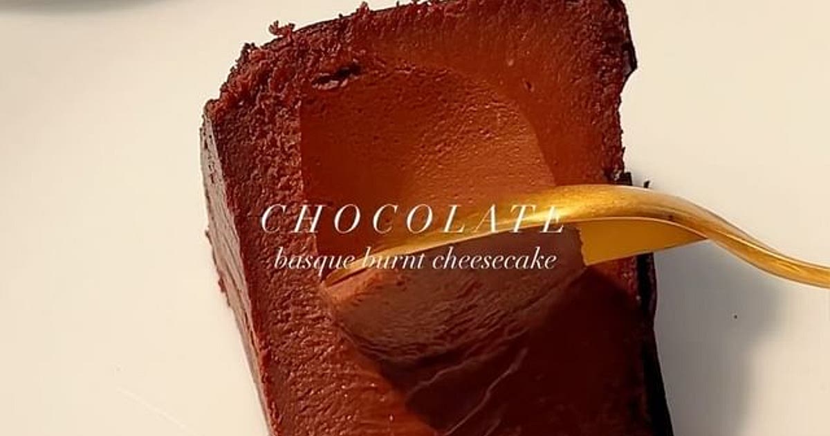 Chocolate Basque Cheesecake❣️ Recipe | Samsung Food App
