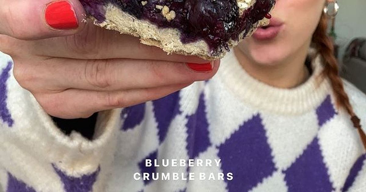 Blueberry crumble bars 🫐 Recipe | Samsung Food App