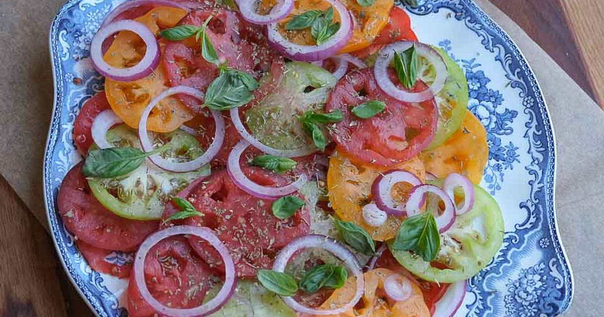 Heirloom Tomato Salad (SO easy and SO yum) Recipe | Samsung Food App