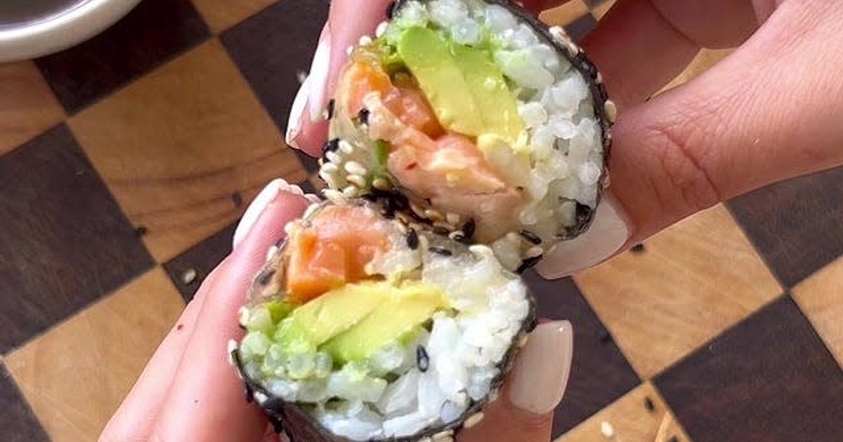 Crispy Salmon Rice Paper Sushi Recipe | Samsung Food App