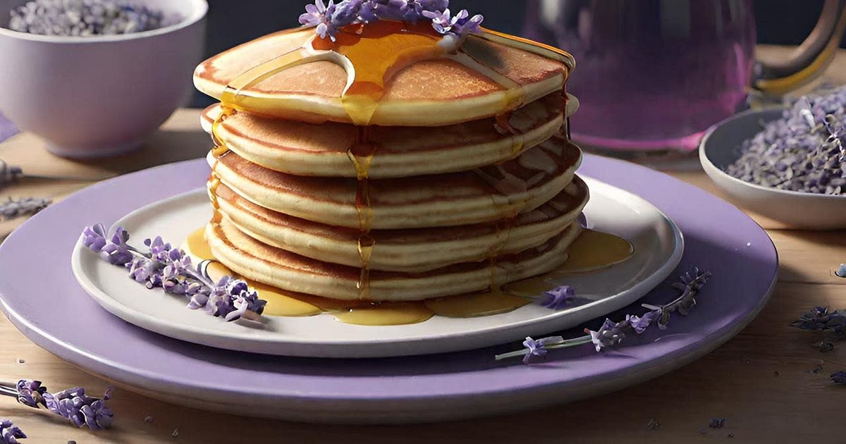 Vanilla pancakes with lavender maple syrup Recipe | Samsung Food App