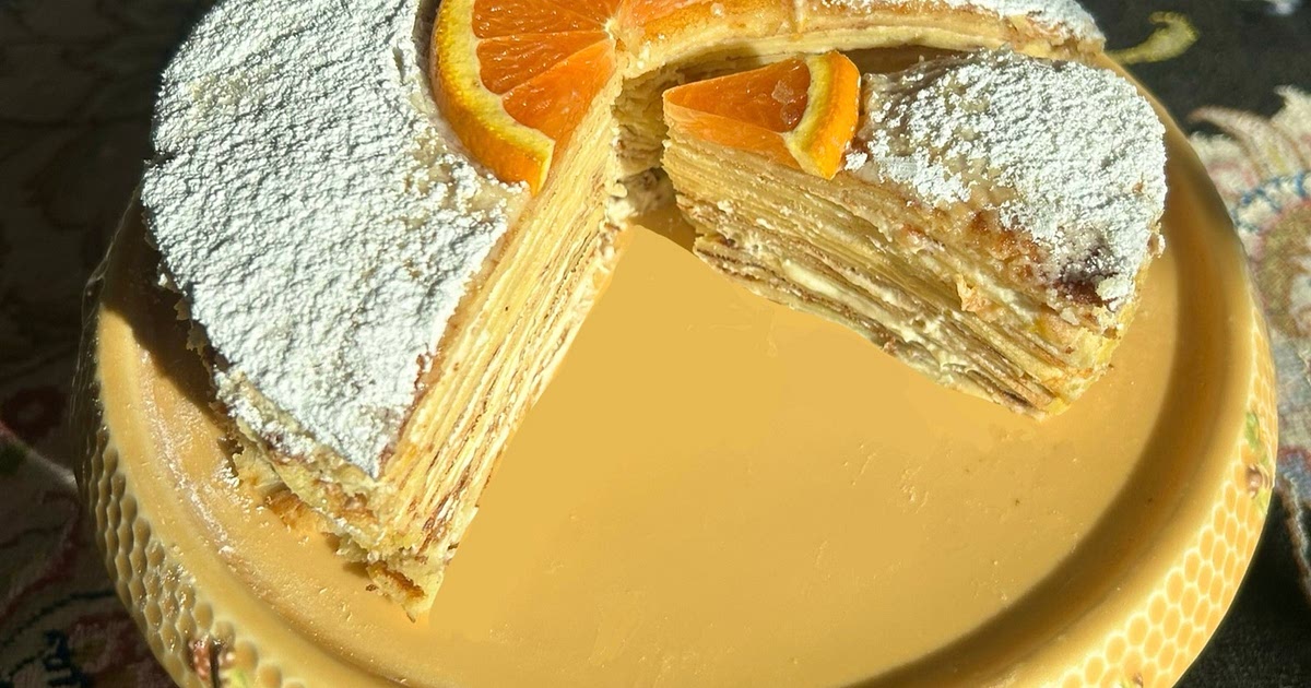 Orange Blossom Crepe Cake Recipe | Samsung Food App