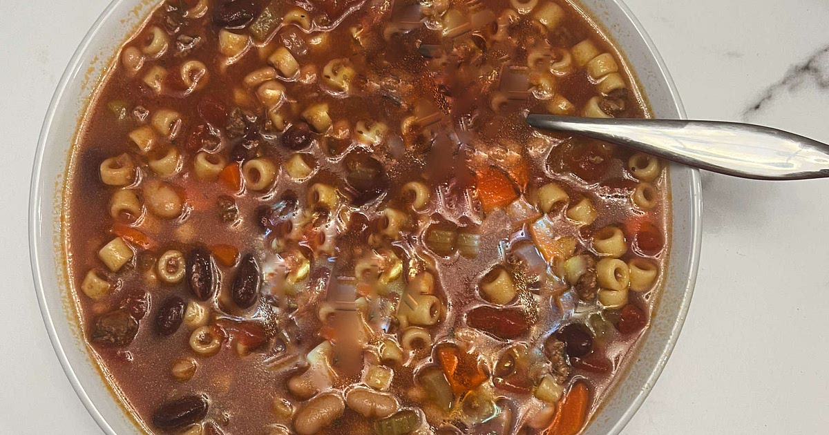 Delicious and Simple Pasta e Fagioli Soup - Recipe | Samsung Food App