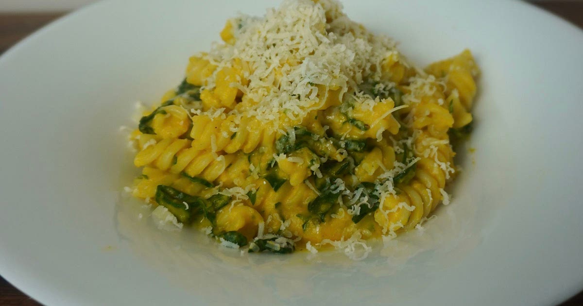 Creamy pumpkin spinach pasta Recipe | Samsung Food App