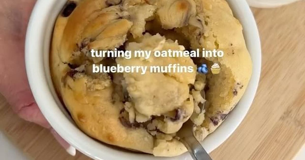 Blueberry muffin baked oats 🫐🧁 Save this recipe for a healthy br Recipe | Samsung Food App