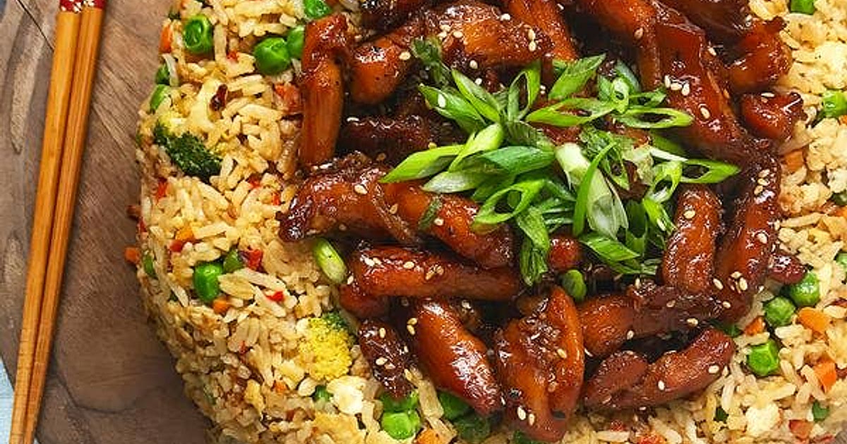 Domed Rice Teriyaki chicken fried rice dome Recipe | Samsung Food App