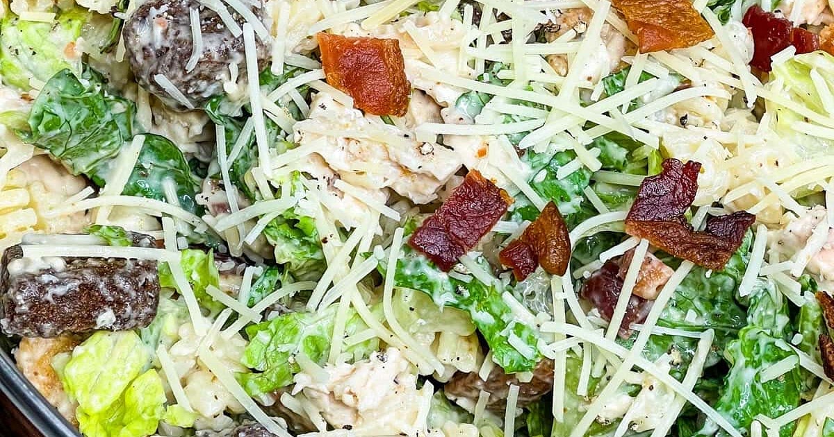 Chicken Caesar Pasta Salad Recipe | Samsung Food App