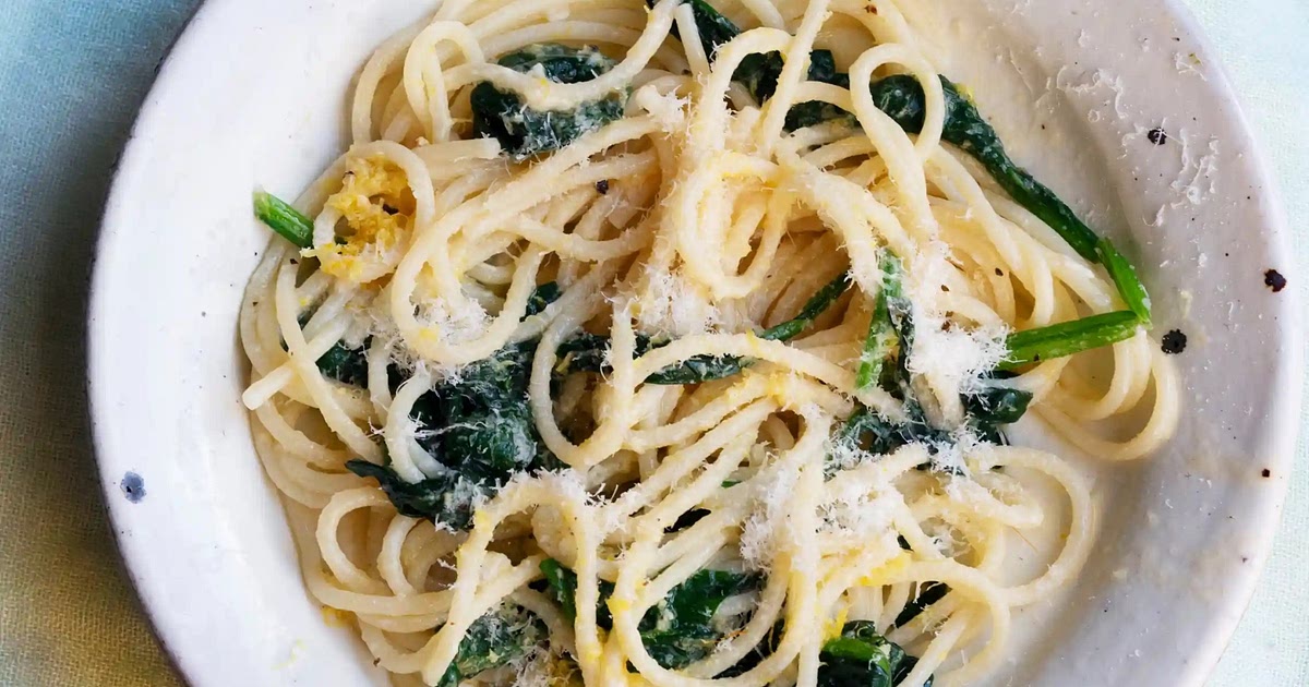 Lemon and Spinach Linguine Recipe | Samsung Food App