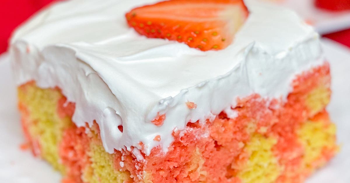 Strawberry Shortcake Poke Cake Recipe | Samsung Food App