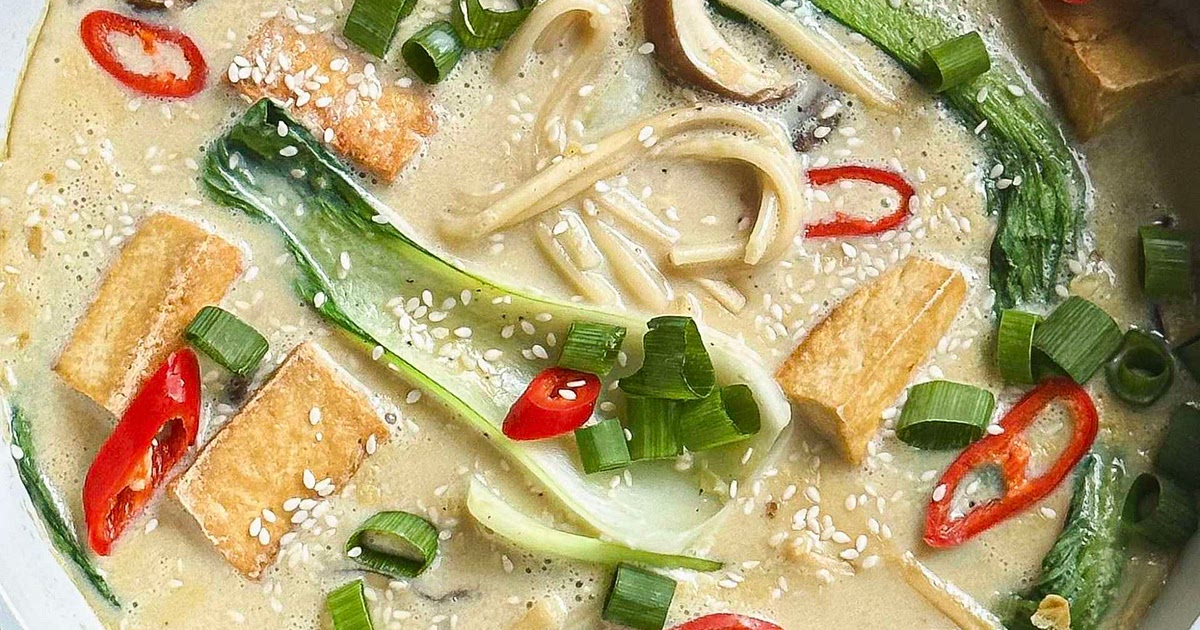 creamy miso & soy udon noodles soup Recipe | Samsung Food App