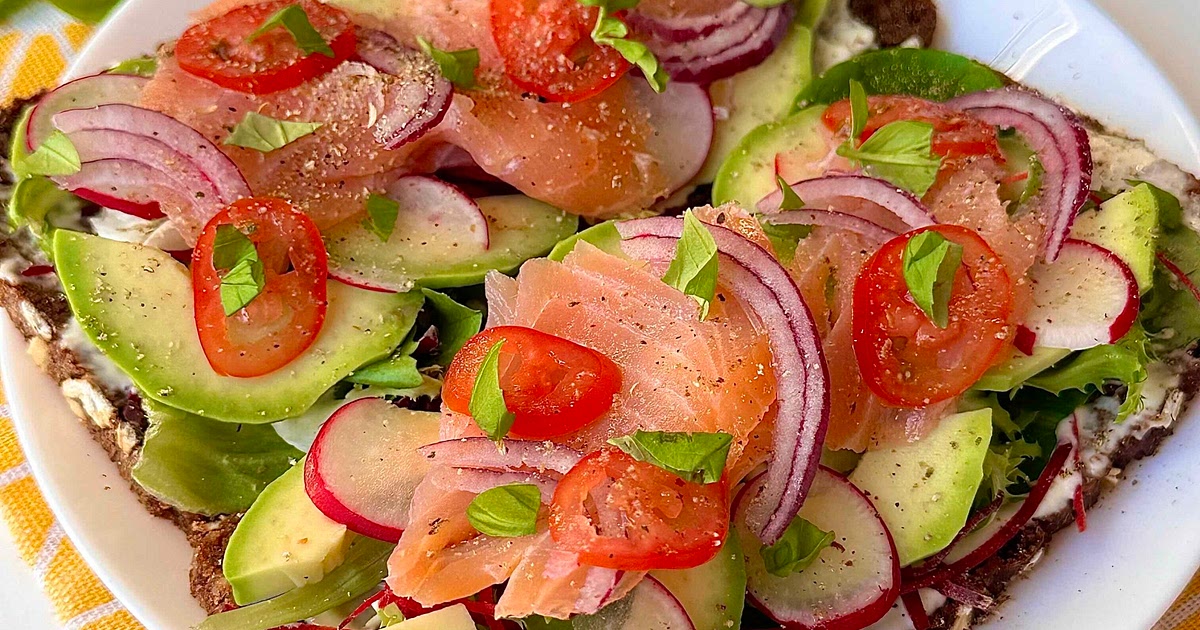 Open Salmon Avocado Sandwich Recipe | Samsung Food App