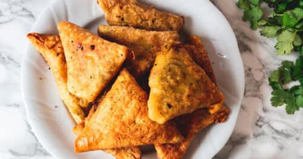 Easy gluten-free samosas with sweet & spicy chickpea filling Recipe ...