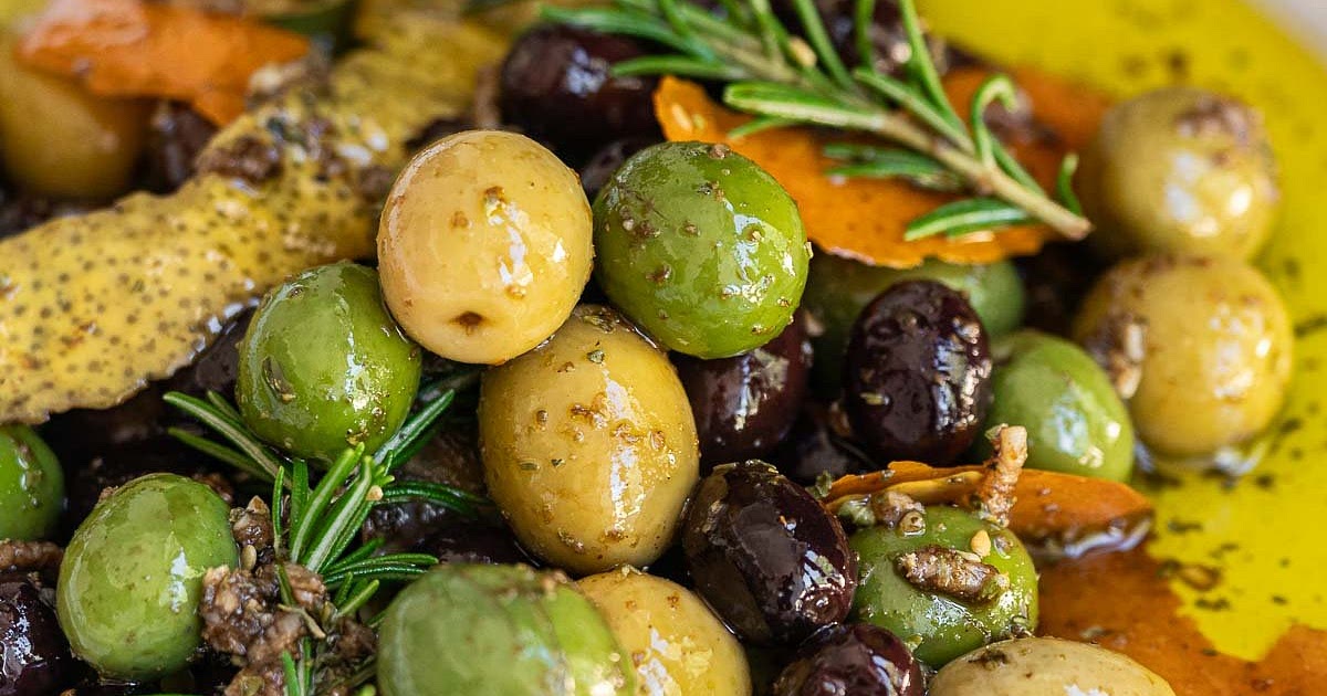 Mediterranean Marinated Olives Recipe | Samsung Food App