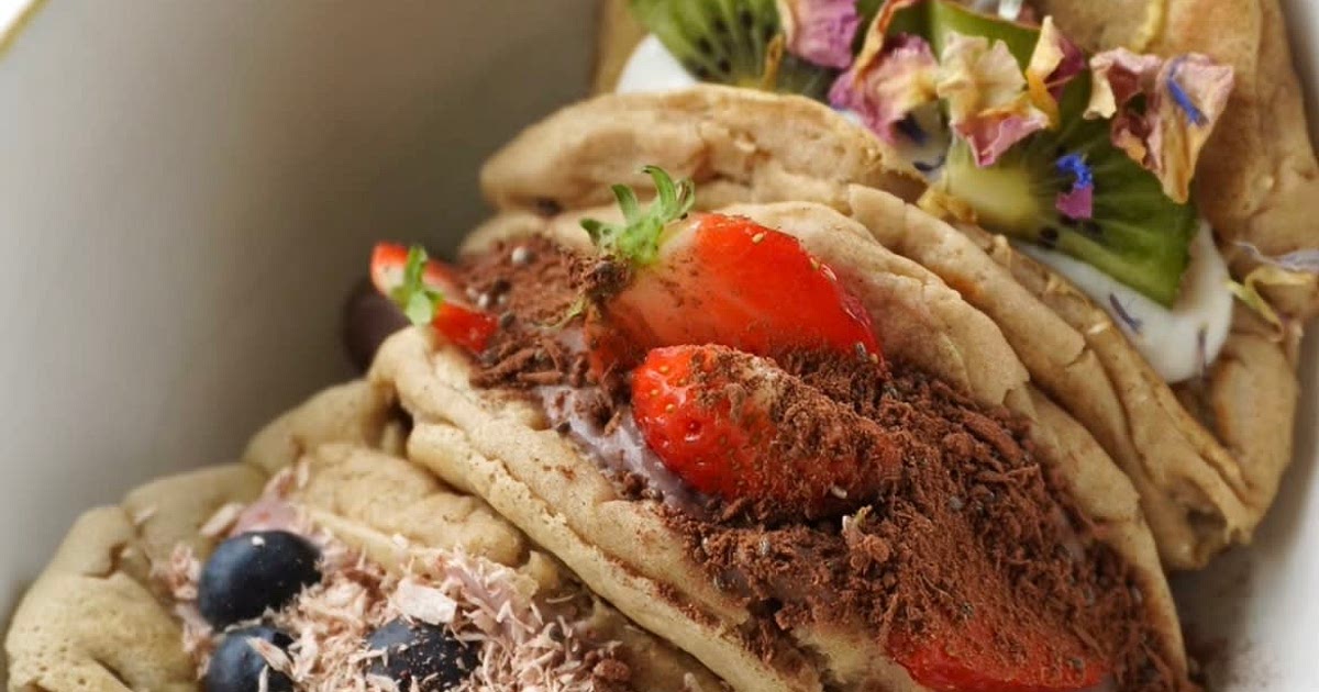 Fluffy vegan Protein Pancake Tacos Recipe | Samsung Food App