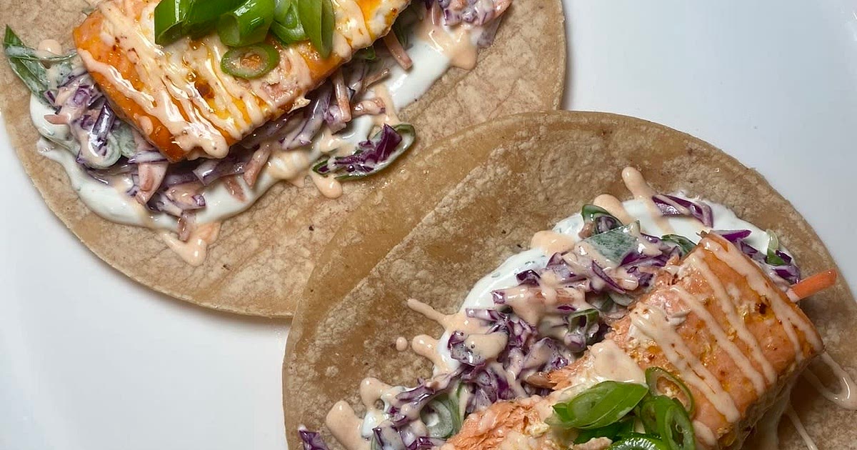 Salmon Crunch Tacos Recipe | Samsung Food App