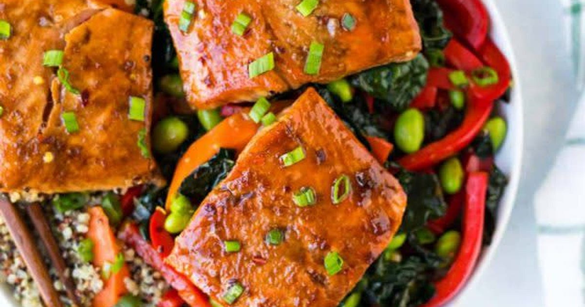 Teriyaki Salmon Quinoa Bowl Recipe | Samsung Food App