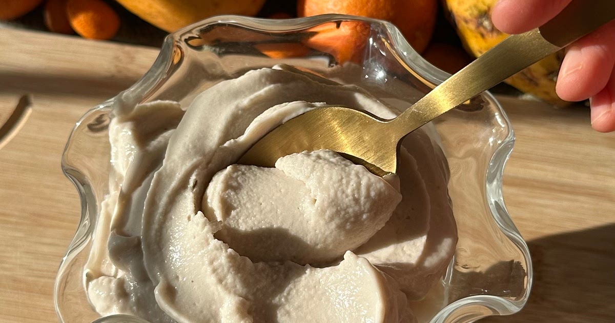 Vegan Vanilla Custard Ice Cream (4 ingredients) Recipe | Samsung Food App