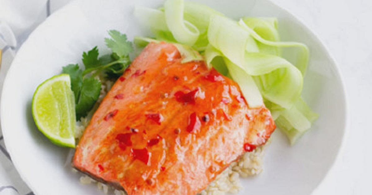 Broiled Salmon with Thai Sweet Chili Glaze Recipe | Samsung Food App