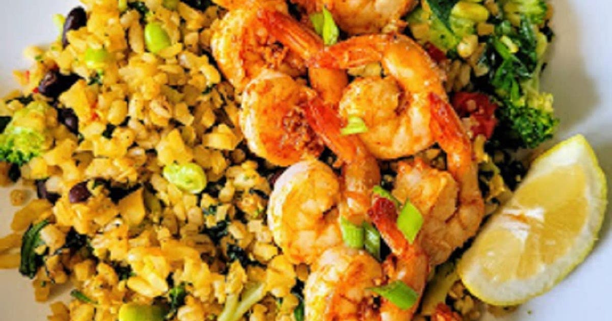 Garlic Cauliflower Rice and Shrimp Recipe | Samsung Food App
