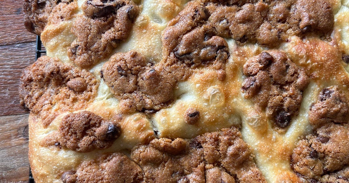 Chocolate Chip Cookie Focaccia Recipe | Samsung Food App