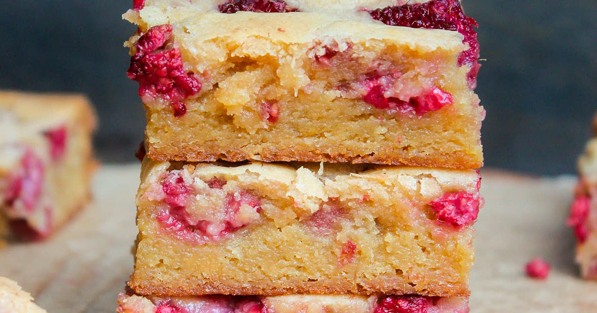 Lemon Raspberry Blondies Recipe | Samsung Food App