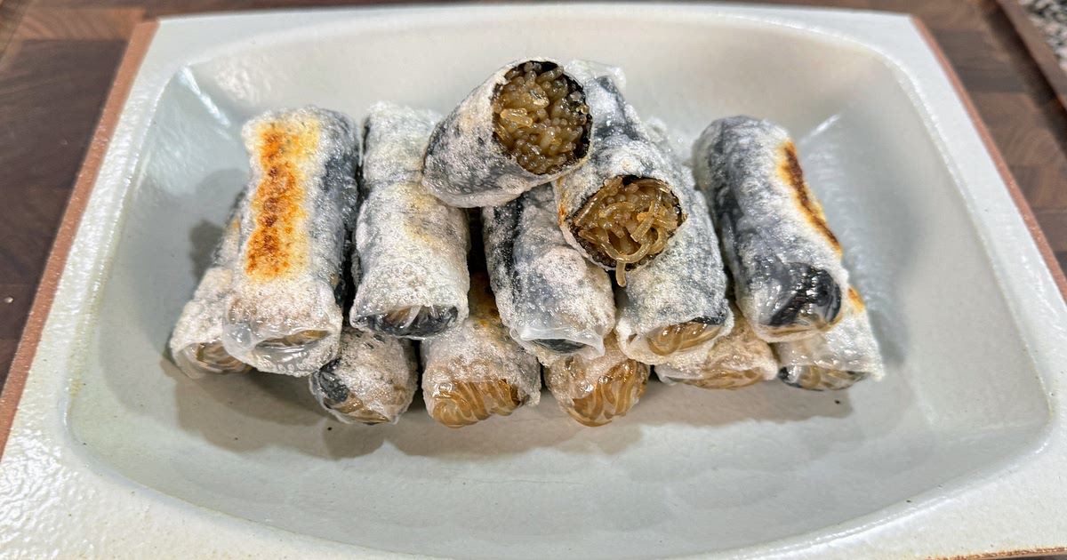 How To Make Crispy Rice Paper Gimmari (Seaweed Rolls) Recipe | Samsung Food App