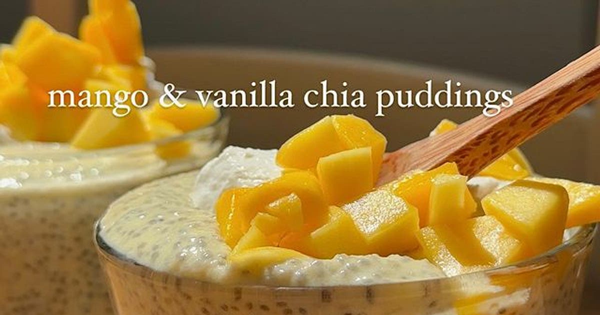 mango vanilla chia pudding 🥭 Recipe | Samsung Food App
