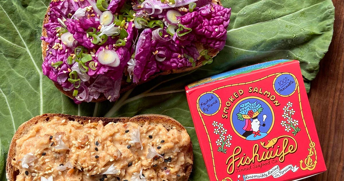 Tahini Smoked Salmon Salad Sandwich Recipe | Samsung Food App