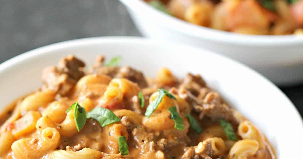The BEST Ground Beef and Macaroni Tomato Soup Recipe | Samsung Food App