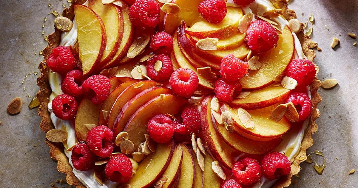 Peach Raspberry &amp; Honey Tart Recipe | Samsung Food App