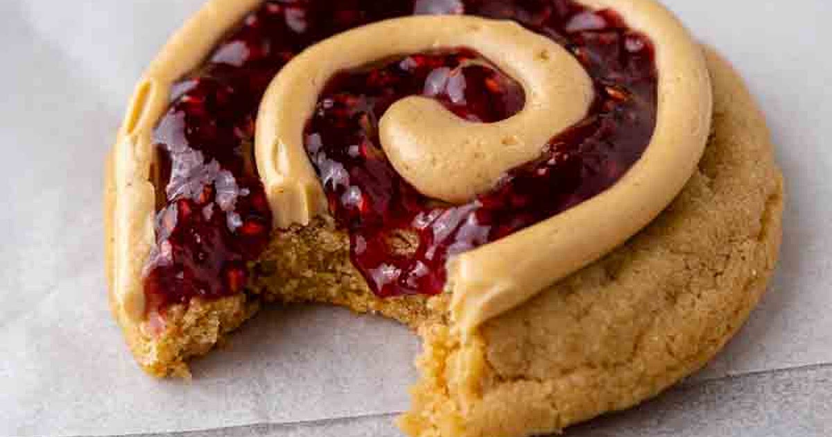 CRUMBL peanut butter and jelly cookies Recipe | Samsung Food App
