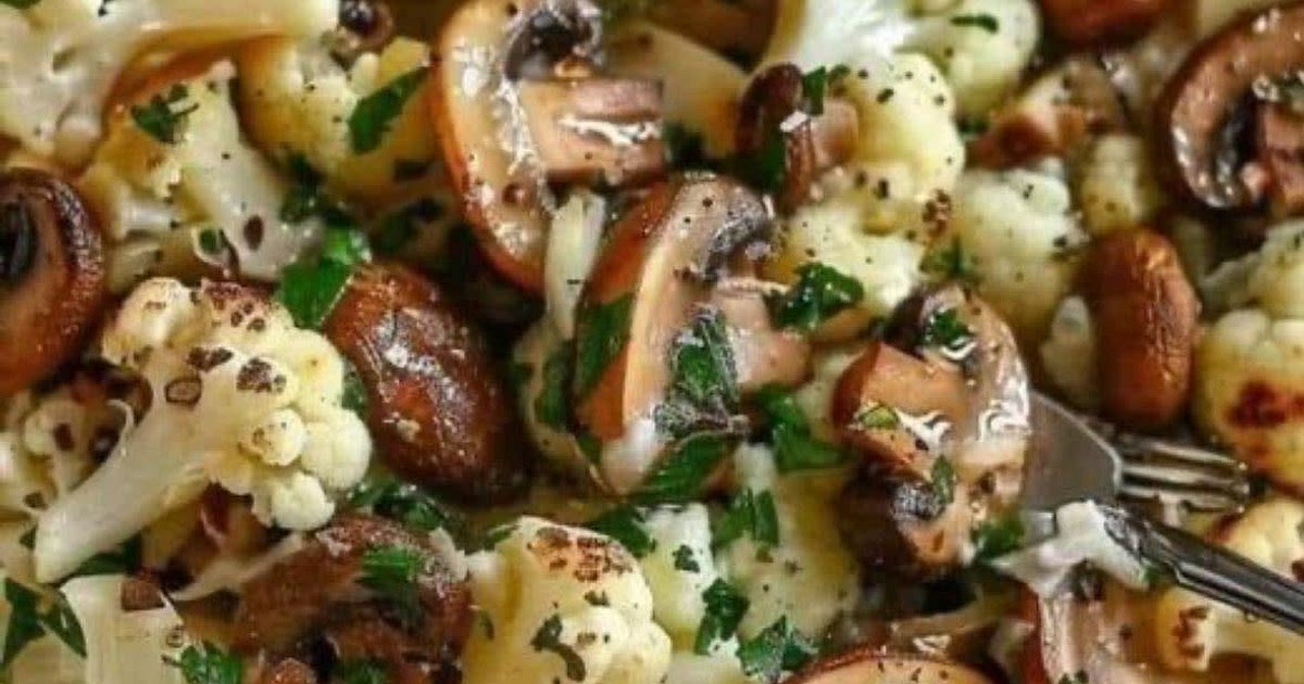 Garlic Cauliflower and Mushroom Recipe | Samsung Food App