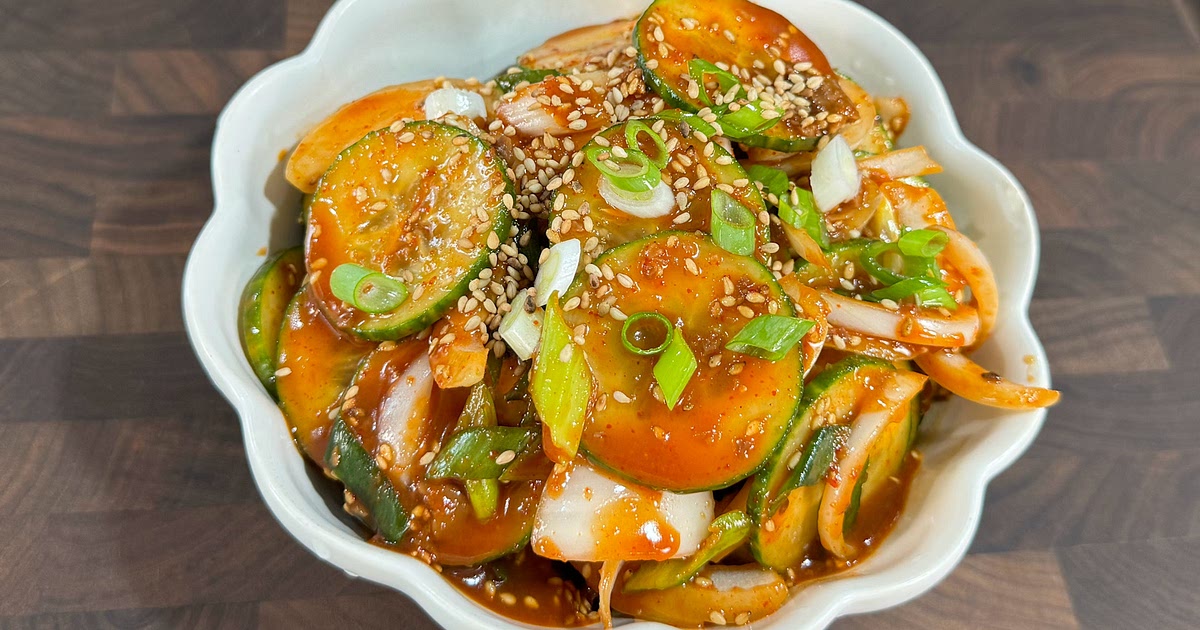 Quick and Easy Gochujang Cucumber Salad✨ Recipe | Samsung Food App
