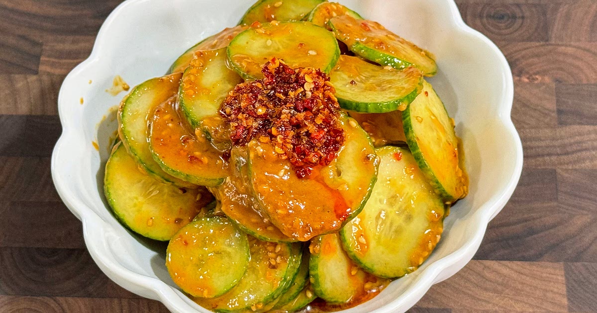 Super Easy Chili Crunchy Cucumber Salad✨ Recipe | Samsung Food App