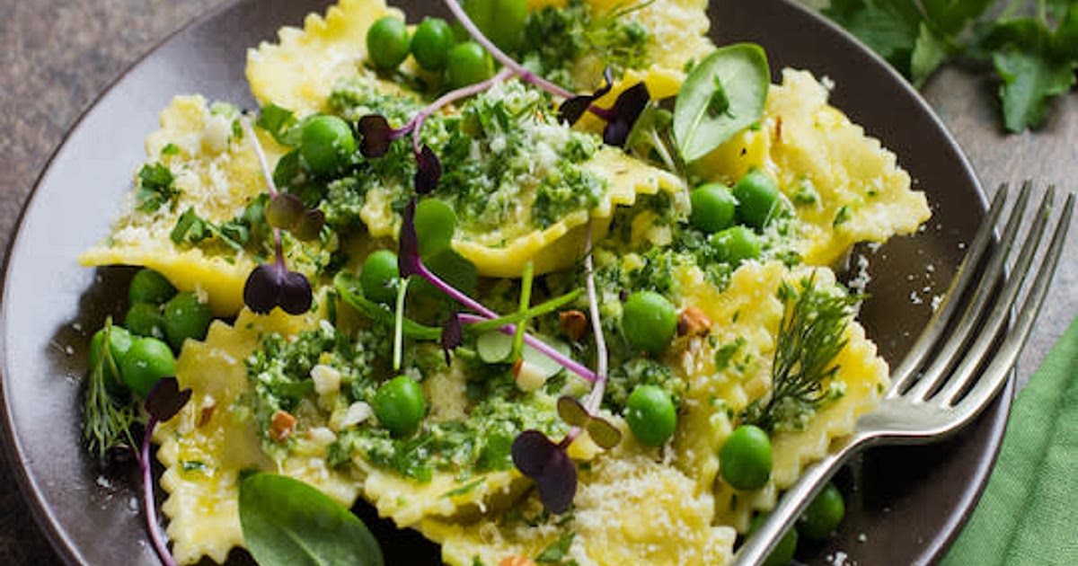 Ravioli with Snap Peas and Mushrooms (Freezer/Vegetarian/Kidney Friendly) Recipe | Samsung Food App