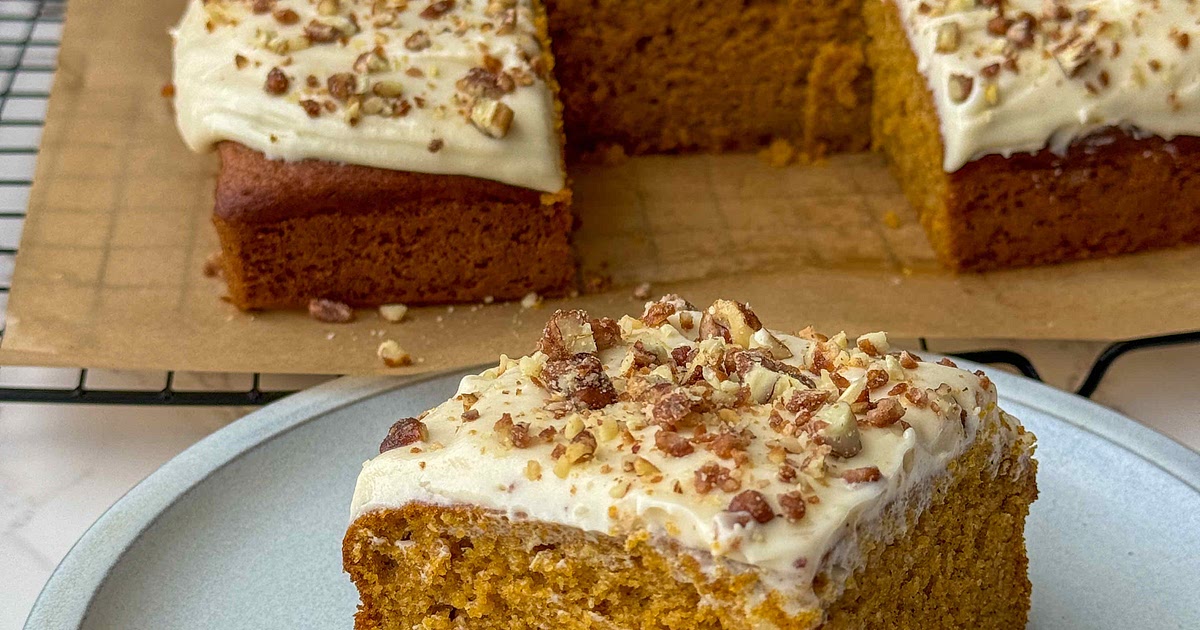 Pumpkin Cake with Cream Cheese Frosting Recipe | Samsung Food App