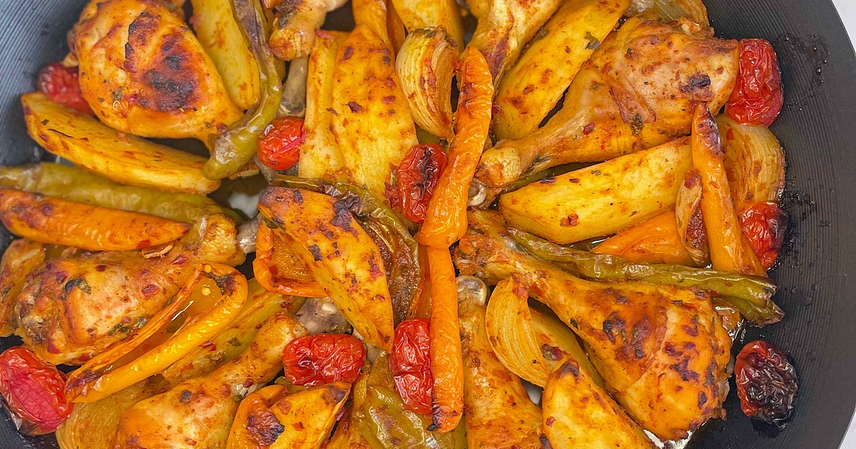 Baked Chicken Drumsticks With Vegetables Recipe | Samsung Food App