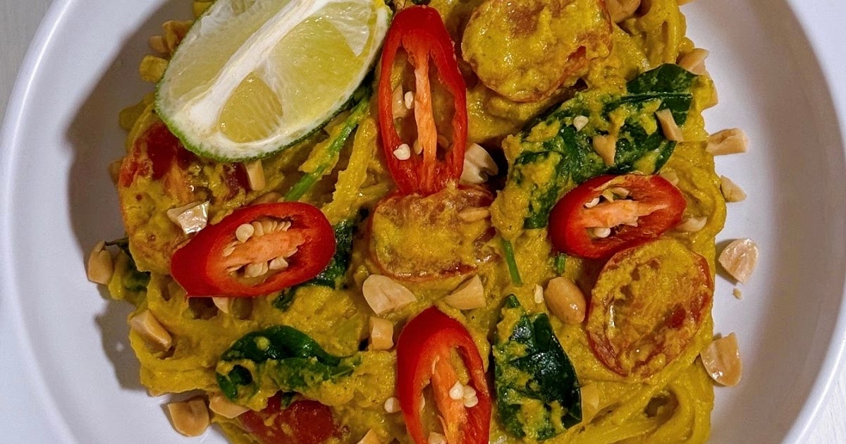 Vegan Linguine in Curried Cream Recipe | Samsung Food App
