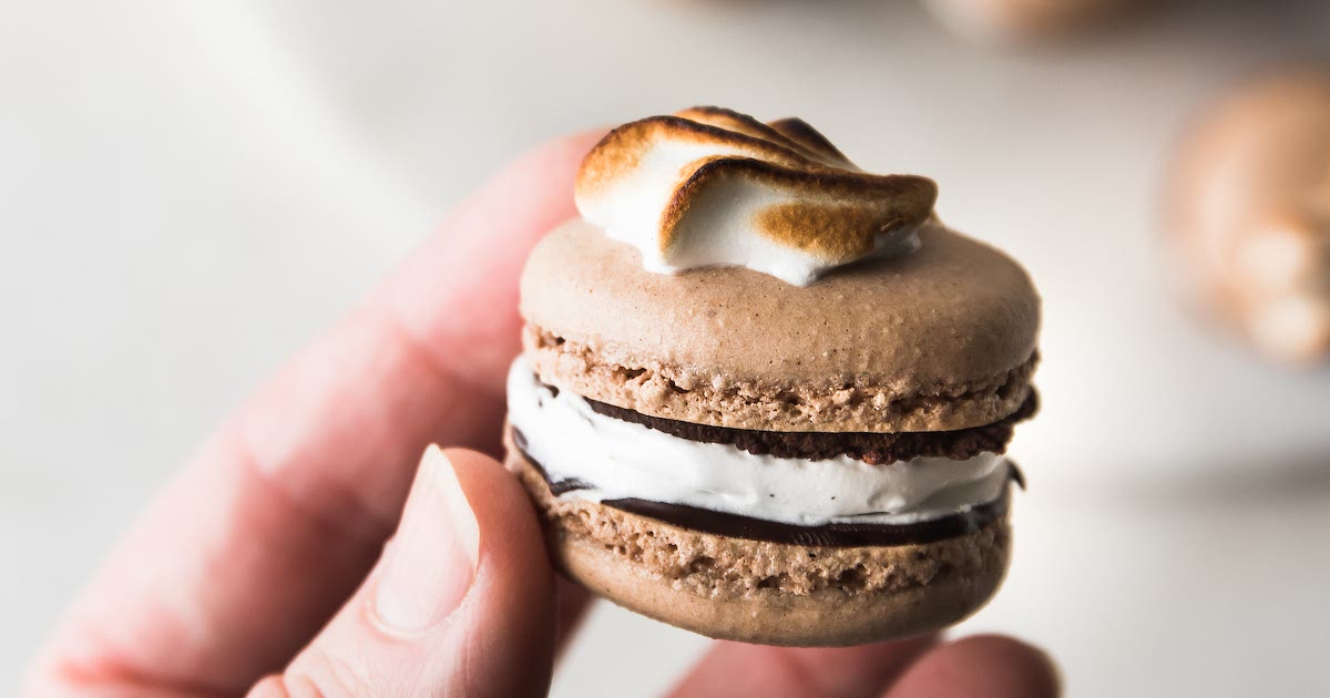 Chocolate French Macarons with Marshmallow Filling Recipe | Samsung Food App