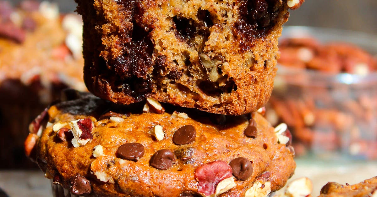 Banana Pecan Chocolate Chip Muffins Recipe | Samsung Food App