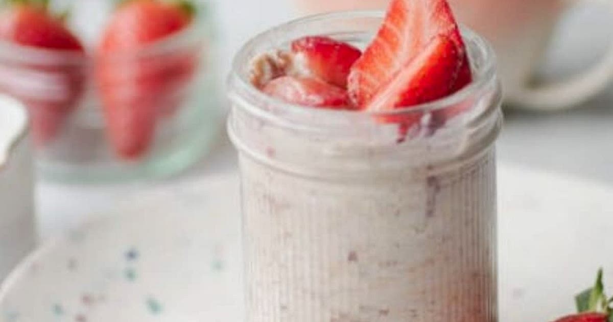 Strawberries & Cream Overnight Oats Recipe | Samsung Food App