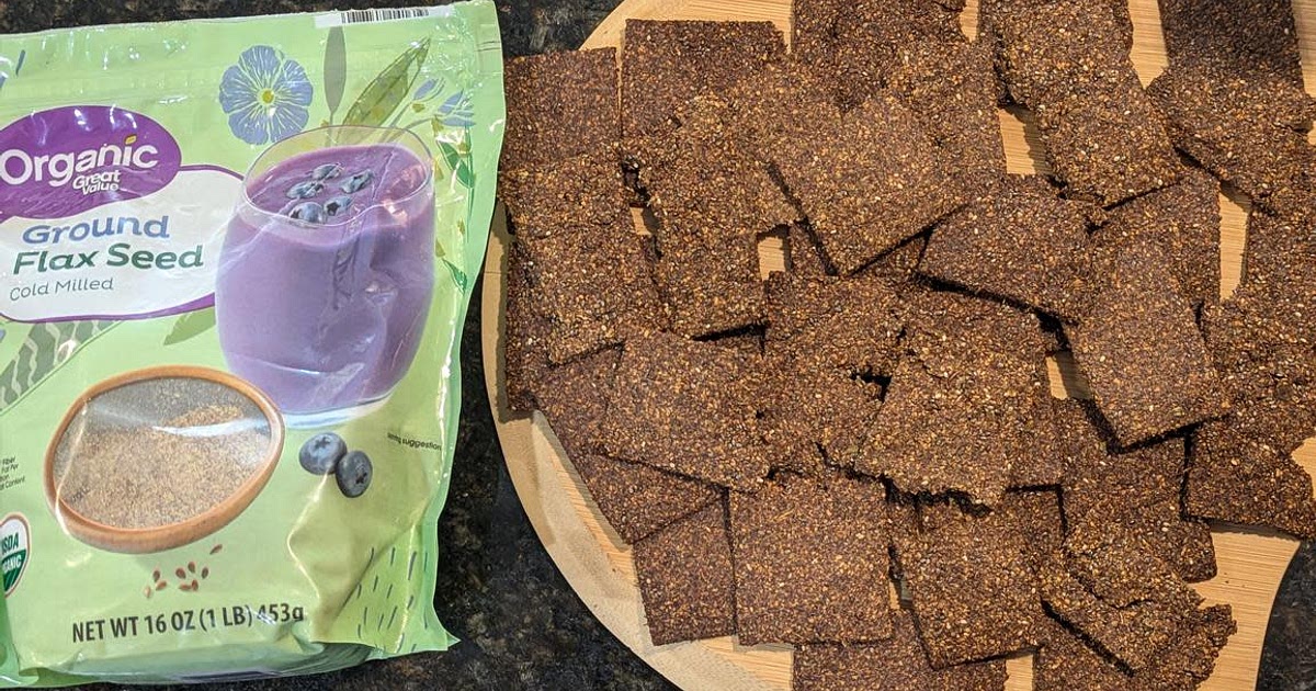 Gluten Free Flaxseed Crackers Recipe | Samsung Food App